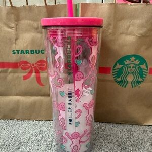 Starbucks X Roller Rabbit Cold Cup Tumbler with Straw